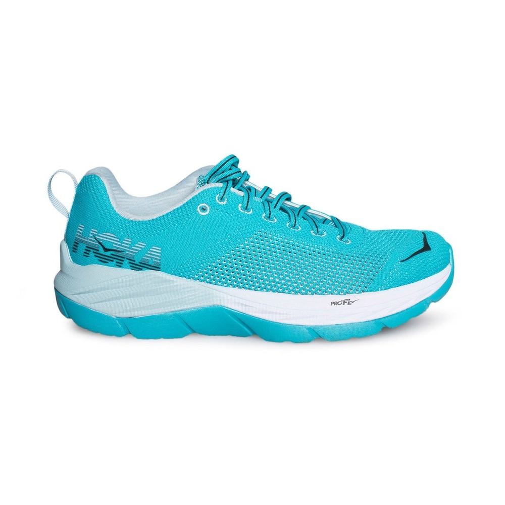 NWB Hoka One One Mach Athletic Running Shoes Womens Size 9.5 Bluebird and‎ white